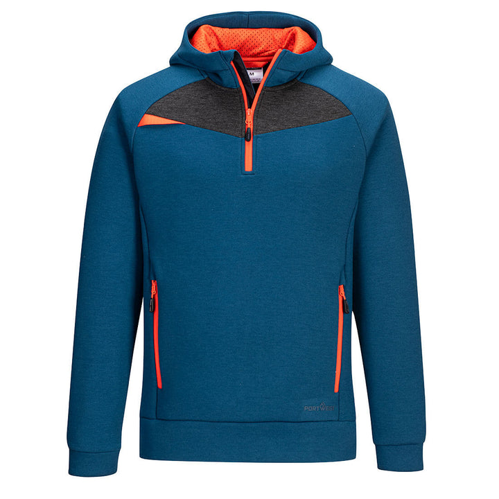 DX4 Quarter Zip Hoodie DX467 in Metro Blue