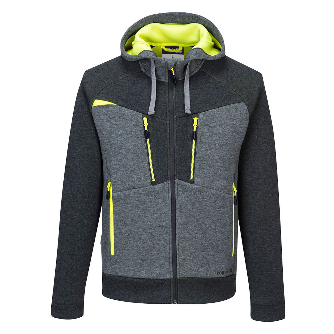 DX4 Zipped Hoodie DX472 in Metal Grey